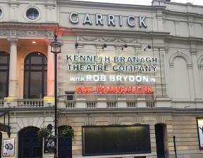 The Painkiller front-of-house at the Garrick Theatre, London